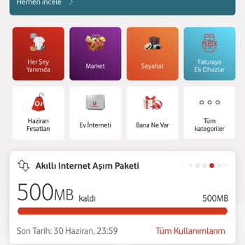 Vodafone İnternet Kullanımlarım Bitmediği Halde Paket Yüklemesi