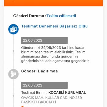 MNG Kargo Başiskele Şubesi Gönderi Teslimatı Sorunu!