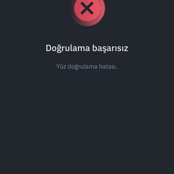 Binance Yüz Algılama Hatası