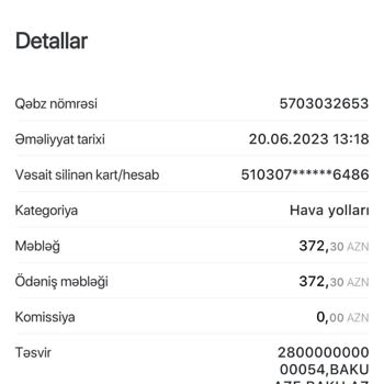 Azal Havayolları Fazladan Bagaj İçin Ücret Ödedim Fakat Sistemde Gözükmüyor