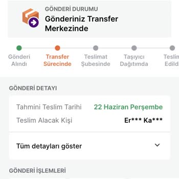 Trendyol Express Sonu Gelmeyen Transfer Merkezi Süreci