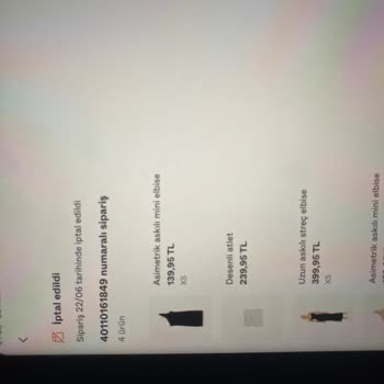 Bershka Siparişimi İptal Etti Sırf Ürünü İndirimli Aldım Diye