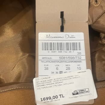 Massimo Dutti Etiket Fiyatı Ve Kasa Fiyatı Farkı
