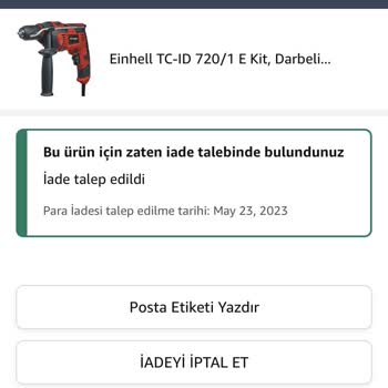 Amazon İade İşlemi Sonrası Para İadesi Olmadı