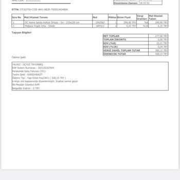 Evidea Denizli Concept Sandy Koltuk Örtüsü Aşırı Tüylenmesi