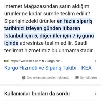 IKEA Zamanında Teslim Edilmeyen Sipariş Sorunu