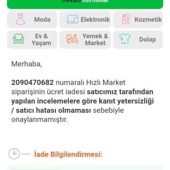Trendyol'un İlgisizliği İade Ya Da Değişim Yapılmıyor