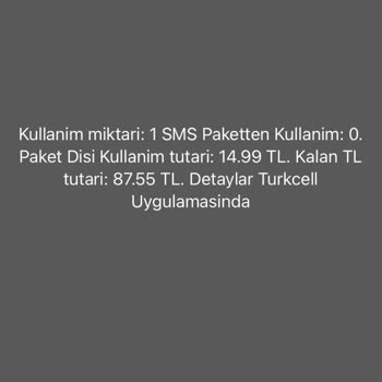 Turkcell Haksız Yere Paramı Alıyor