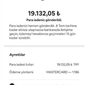 Airbnb İade Yaptık Deyip Paramı İade Etmiyor