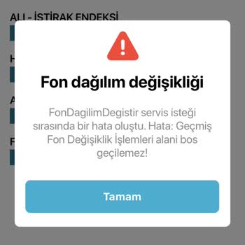 Türkiye Hayat Emeklilik Fon Değişikliği Yapamama Sorunu
