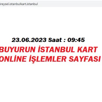İstanbul Kart Online Yükleme Sorunu Yaşıyorum.