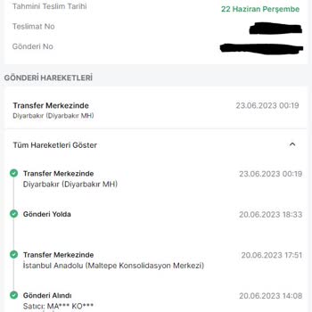 Trendyol Express Siparişim Farklı Şehre Gitmiş.
