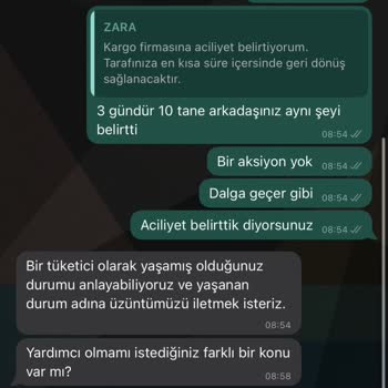 Hoopkapıda Zara - Teslim Edilmeyen Sipariş