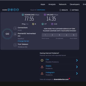 Türk Telekom 100 Megabit İnternet Satıp 77 Megabit Hız Veriyor