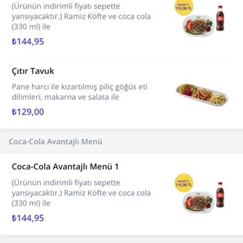 Getir Yemek Gözüken Fiyattan Alamama Sorunu