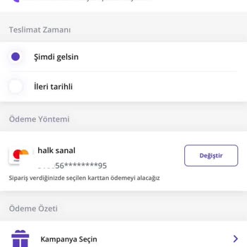 Getir Yemek Gözüken Fiyattan Alamama Sorunu