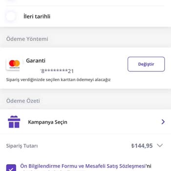 Getir Yemek Gözüken Fiyattan Alamama Sorunu