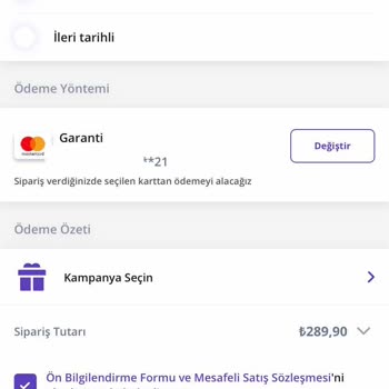 Getir Yemek Gözüken Fiyattan Alamama Sorunu