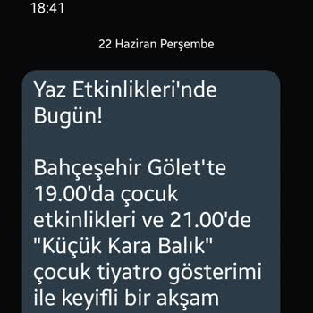 Başakşehir Belediyesi'nden SMS Almak İstemiyorum