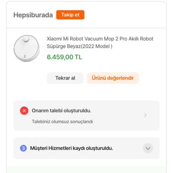 Hepsiburada Ürün Servis Mağduriyeti