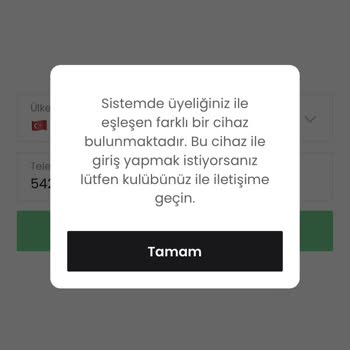 Macfit Telefon Değişiklik Yüzünden Giremiyorum
