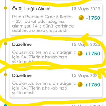 Prima Uygulaması Bez Talebim İle İlgilenmiyor