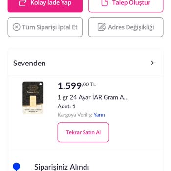 Pazarama Sevenden Altın Ürün Satışı!
