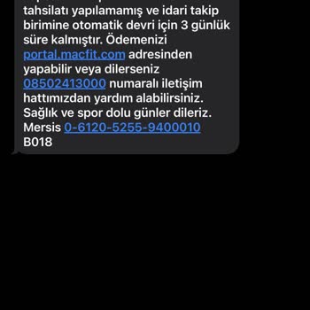 Macfit (Bursa) Haksız Kazanç