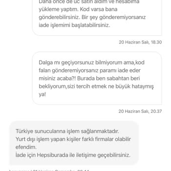 Hepsiburada Terbiyesizliği Ve Para İademin Yapılmaması.
