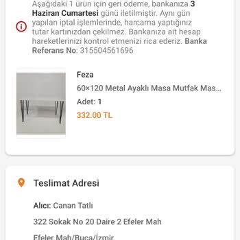Trendyol Paramı İade Etmedi