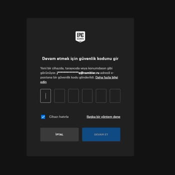 Epic Games Hesap Çalınması Yardım