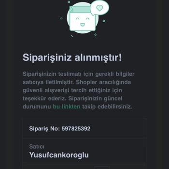 Shopier'den Alışveriş Yapmadığım Halde Siparişiniz Alındı Maili Geldi