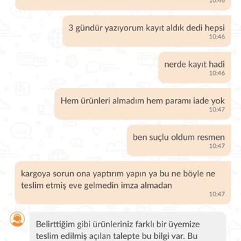 Trendyol Ürünü Başka Müşteriye Teslim Etmiş Para İadem Yapılmıyor.