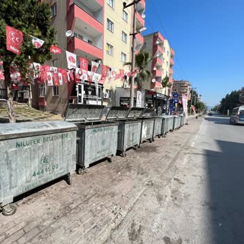 Bursa Nilüfer Belediyesi Nilüfer Görükle'de Çöp Konteynerleri Sorunu