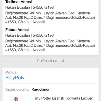 Aras Kargo Sipariş Ettiğim Ürünler Hakkında