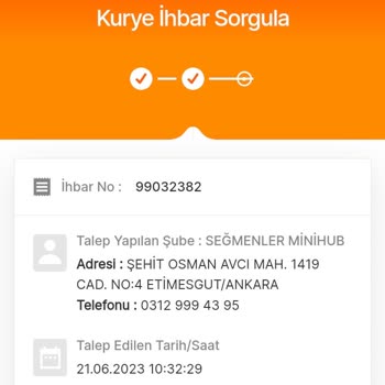 MNG Kargo Kurye Çağırmama Rağmen Gelmedi Ve Aramama Rağmen