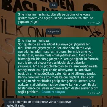 Medical Park Hastanesi Ameliyat Sonrasında Rahatsızlanmama Rağmen Geri Dönüş Alamıyorum