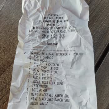 Tıkla Gelsin Özensiz Hazırlanan Menü