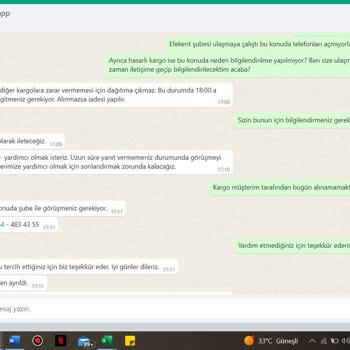 MNG Müşteri Temsilcisi Ve Görükle Şube Sorunu