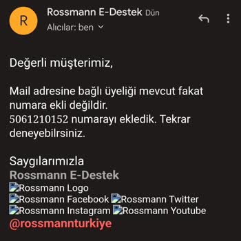 Rossmann Müşteri Hizmetleri İlgisizliği