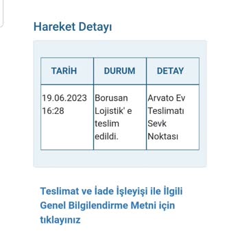 Borusan Lojistik Siparişimi Teslim Etmiyor