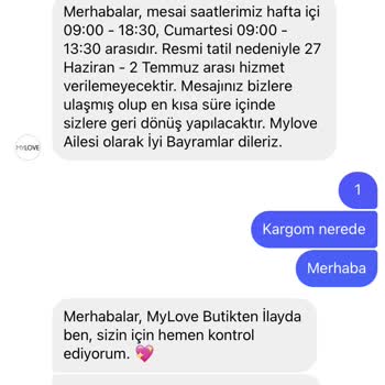 MyLove Butik Ürün Ulaşmıyor Para İadesi Olmuyor