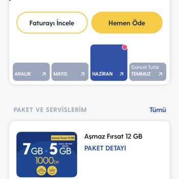 Turkcell Aşmaz Paketin Fazla Gelmesi