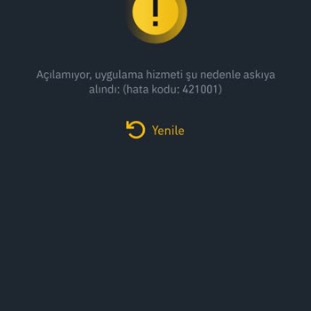Pancake Uygulama Hizmeti Askıya Alındı Hatası