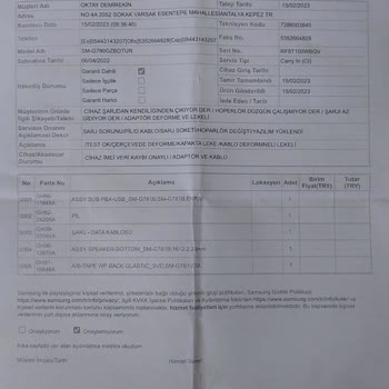 Samsung S20fe Batarya Sorunu