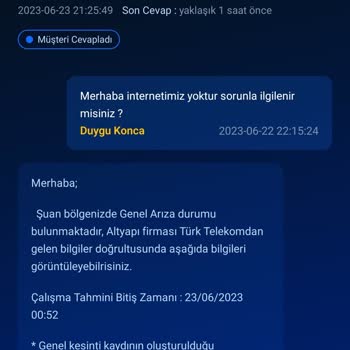 Comnet İnternet Kesintisi Ve Sorunun Çözülmemesi