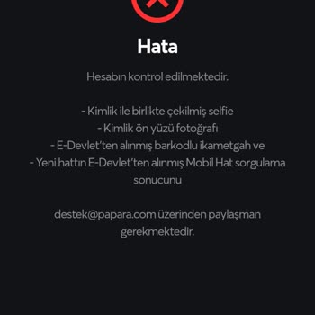 Papara Hesabiniz Kontrol Ediliyor