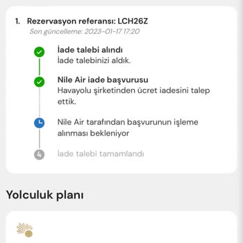 Mytrip Sitesinden Bilet İadesi Talebi