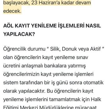 MEB Aöl Yanlış Bilgilendirme Yüzünden Para Yatıramadım