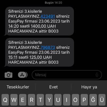Easypay Online Alışverişte Mağdur Oldum
